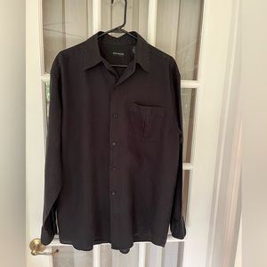 Michael Brandon 100% Linen Men’s Long Sleeve Shirt - Large